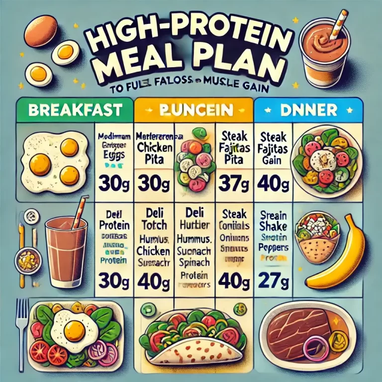 High-Protein Meal Plan: 130g of Protein to Fuel Fat Loss and Muscle Gain